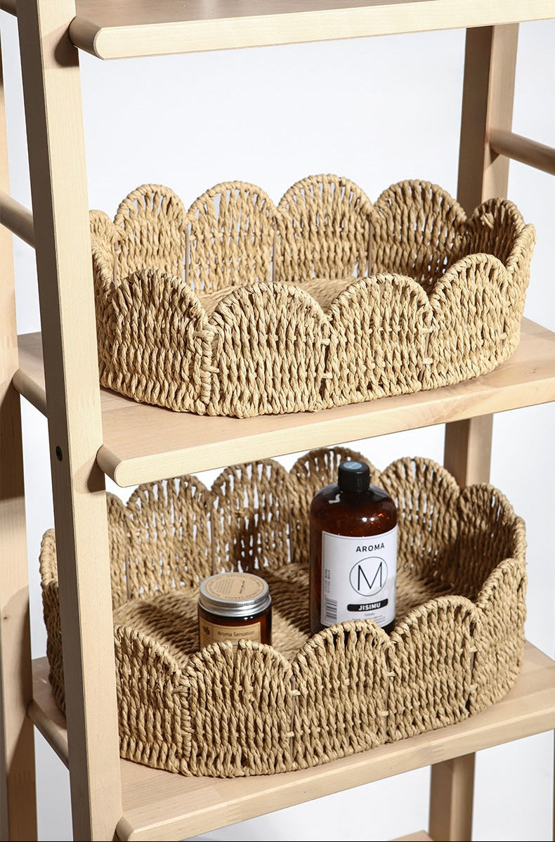 Handwoven Round Rope Storage Basket Berriscent