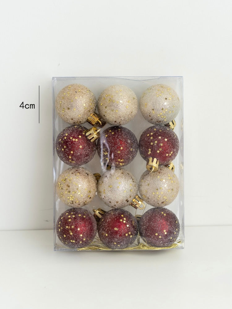 Luxurious Velvet & Glitter Christmas Ornaments Set