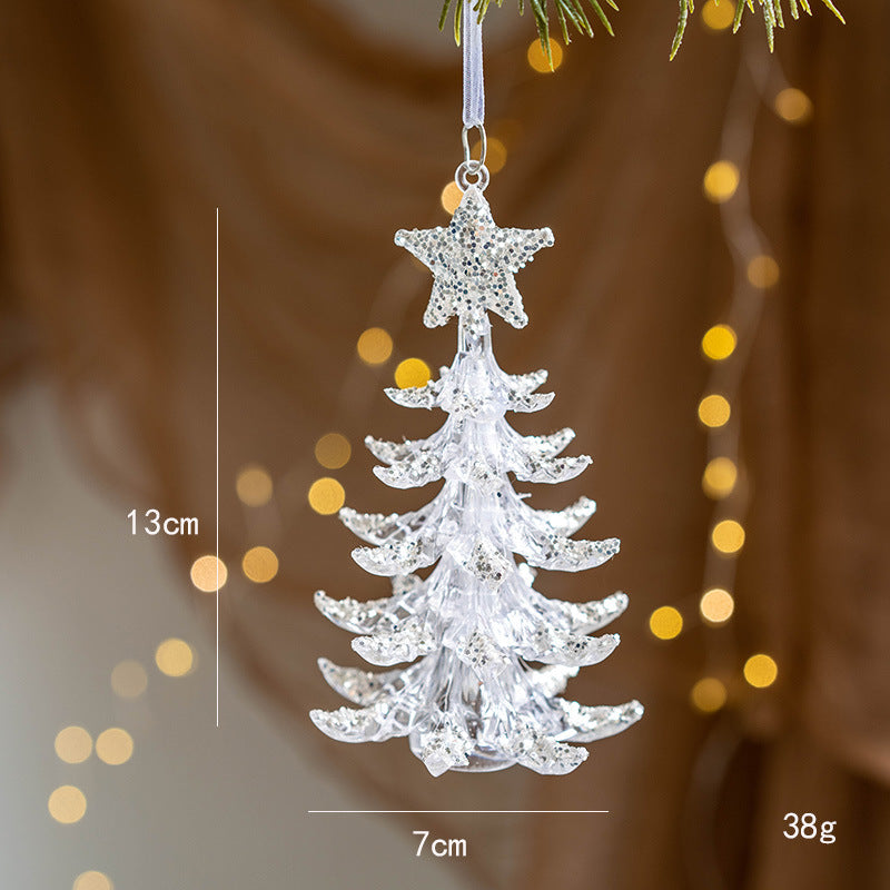 Crystal Elegance Christmas Ornaments – Set of 9