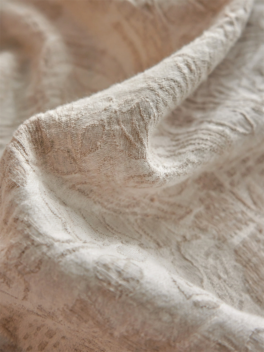 The Siena Tapestry | Sun-Bleached Tonal Jacquard Linen Cotton Bed Linen