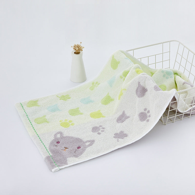 Animal Friends Cotton Hand Towel Berriscent