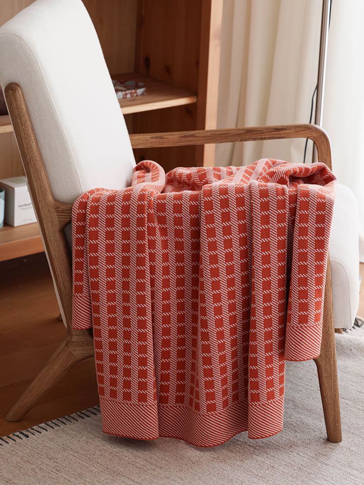 Pure Cotton Woven Throw Berriscent