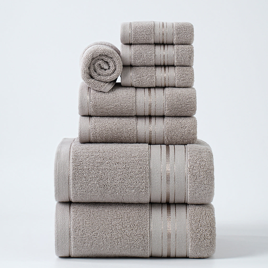 Border Rhythm | 8-Piece Cotton Towel Set