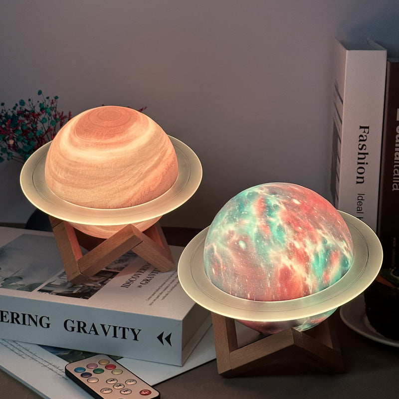 3D Saturn & Star Sky Galaxy Lamp Berriscent
