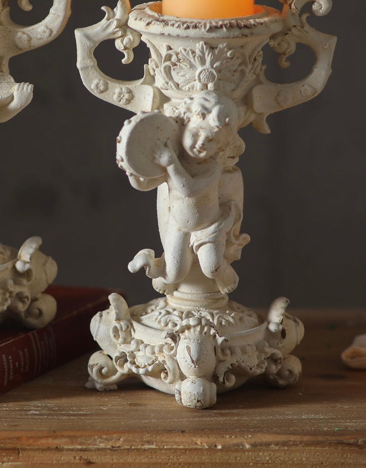 Baroque Cherub Candle Holder Berriscent