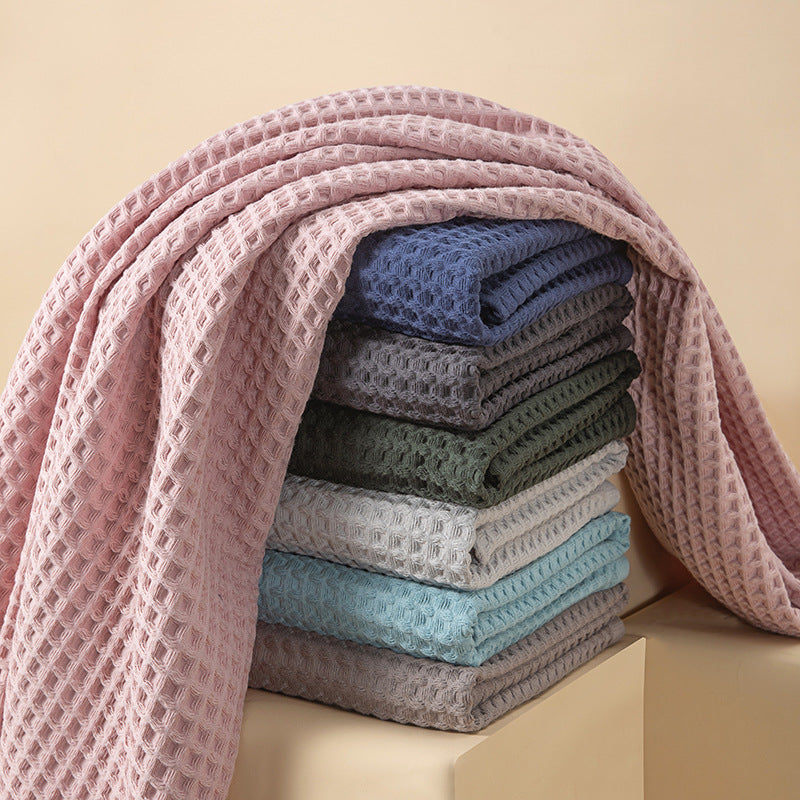 Waffle Weave Cotton Bath Towel Berriscent