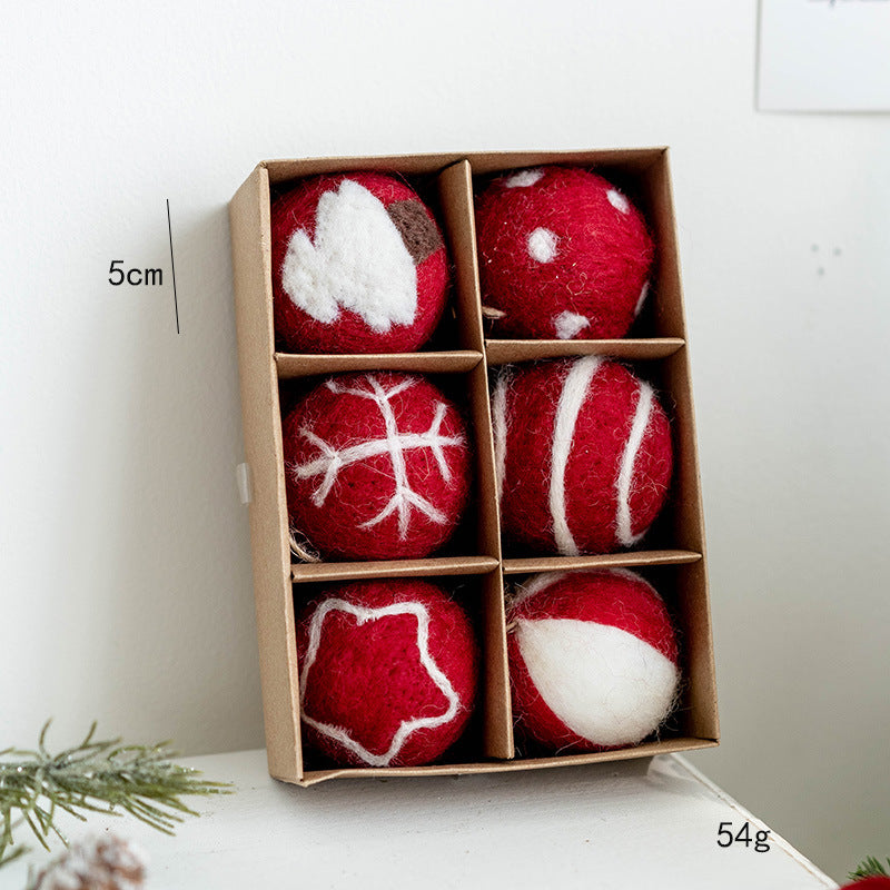 Nordic Wool Baubles — Handcrafted Felt Christmas Ornaments (Assorted Sets)