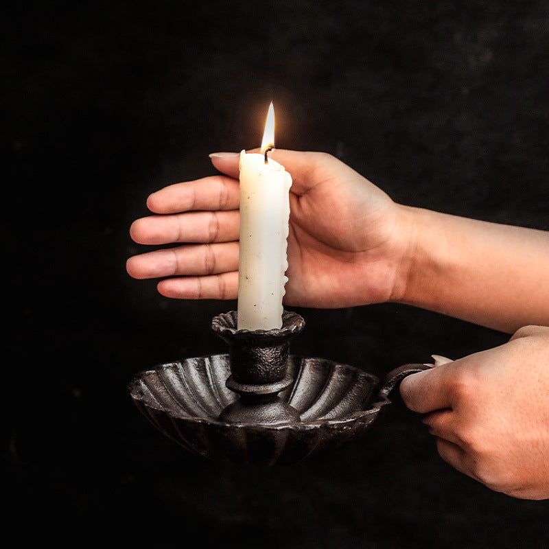 Eternal Ember Cast-Iron Chamber Candle Holder Berriscent