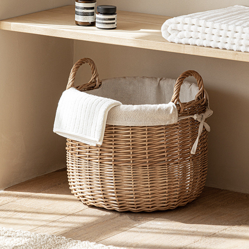 Nordic Woven Basket Duo with Cotton Liners Berriscent