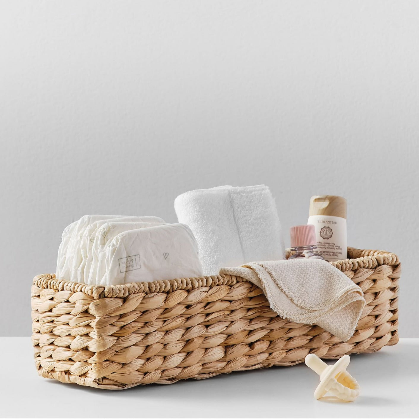 Handwoven Water Hyacinth Storage Basket Berriscent