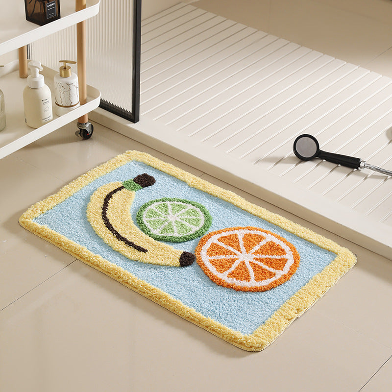 Fruit Pattern Tufted Bath Mat Berriscent