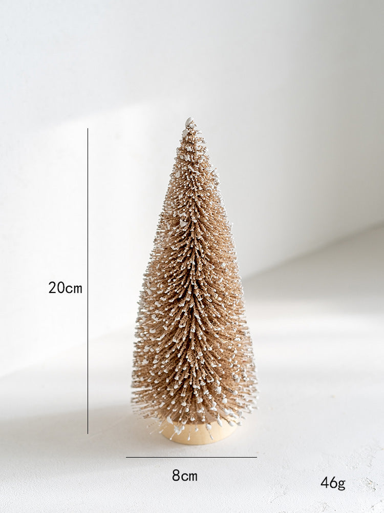 Frosted Miniature Christmas Tree Set Berriscent