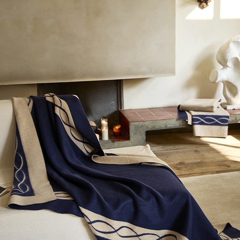 Alashan Cashmere Wool Double-Sided Blanket – 130 × 200 cm Berriscent