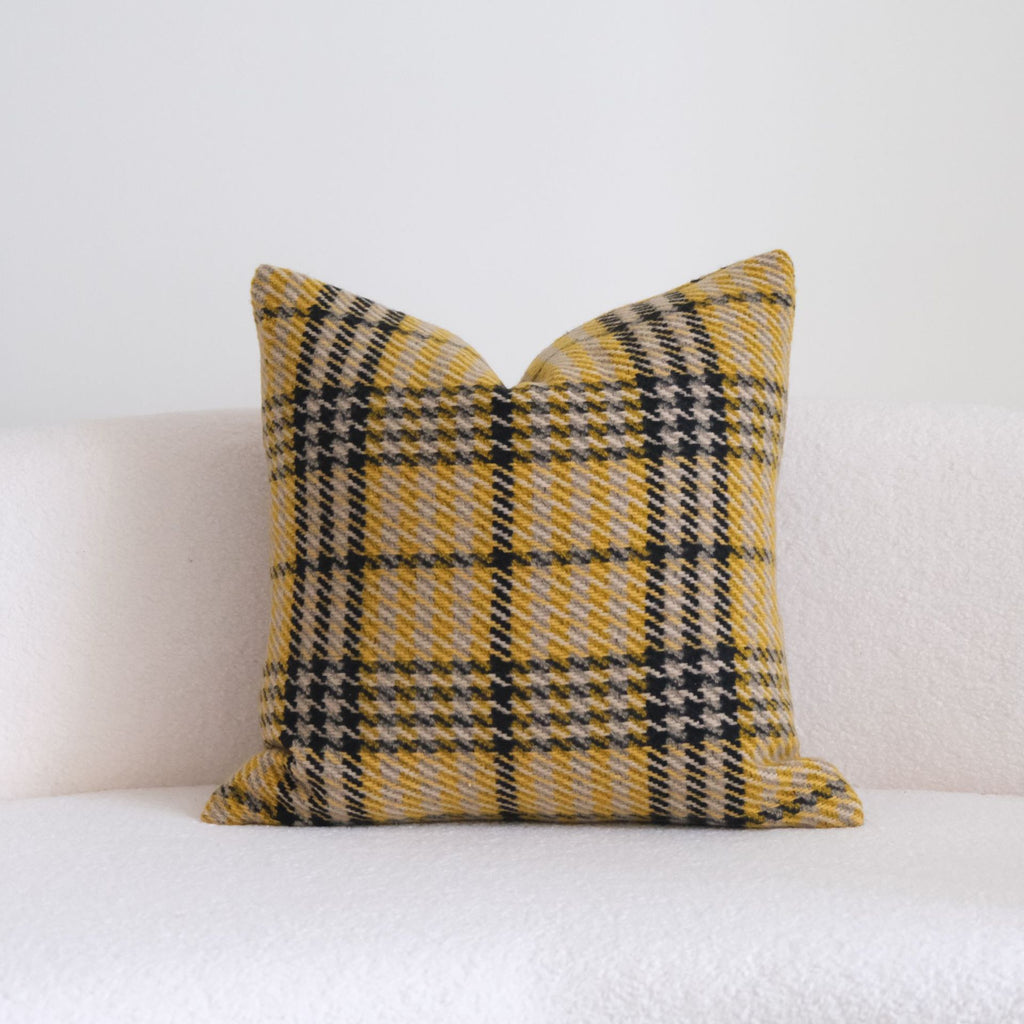 Golden Weave Collection - Decorative Cushions in Warm Mustard Tones Berriscent