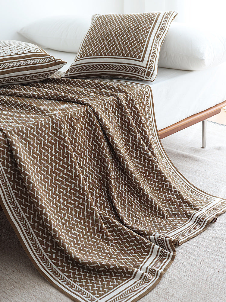 Axis Pattern Throw & Pillowcase Set Berriscent