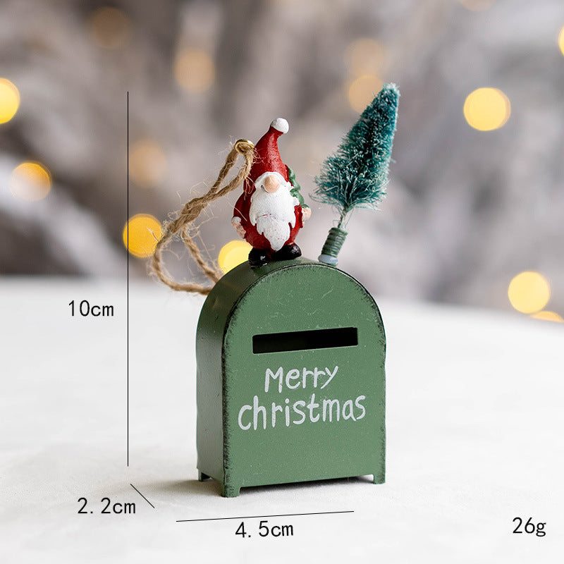 Festive Santa Mailbox Ornament Set (3 Pieces) Berriscent