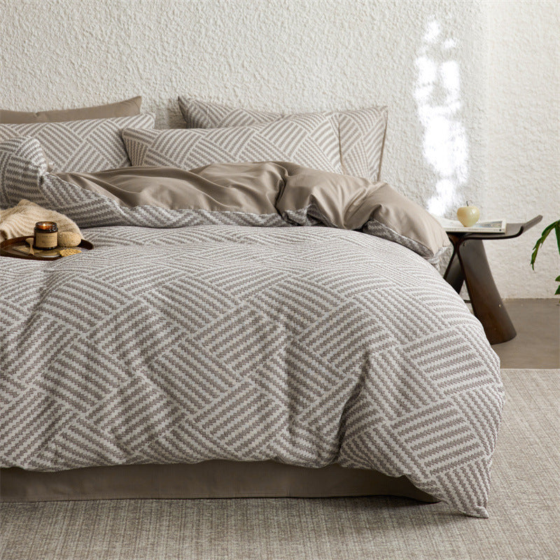The Parquet Weave | 40s Double-Jacquard Cotton Bed Linen