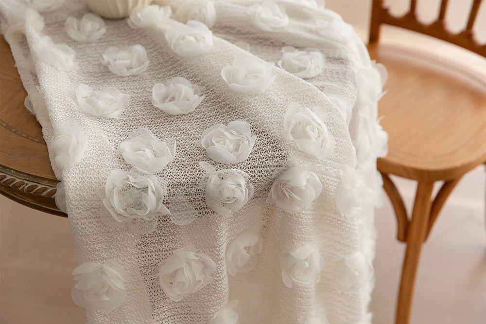 The Orchard Lace | Textured Floral Tablecloth