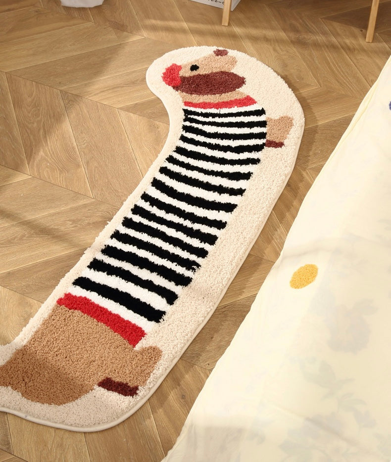 Playful Puppy Long Rug for Kids’ Rooms Berriscent