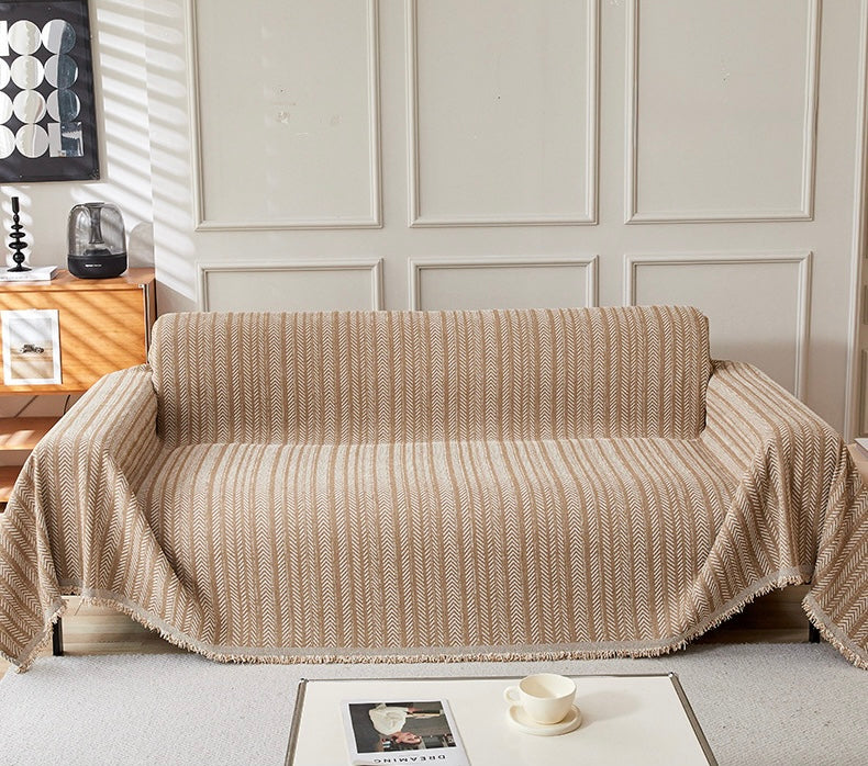 Herringbone Chenille Sofa Cover Berriscent