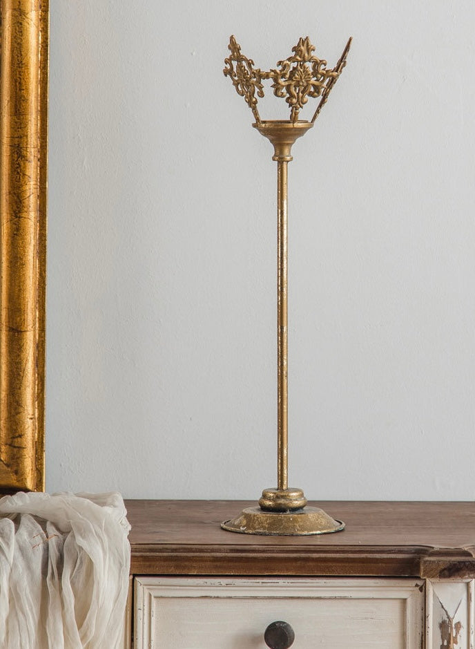 Baroque Gold Candle Holder Set – 3 Pieces Berriscent