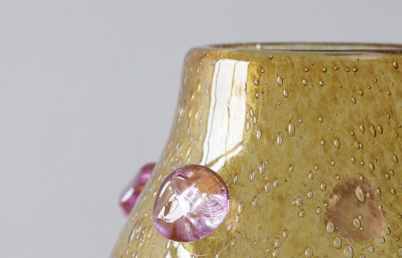 Artisanal Bubble-Glass Vase Collection Berriscent