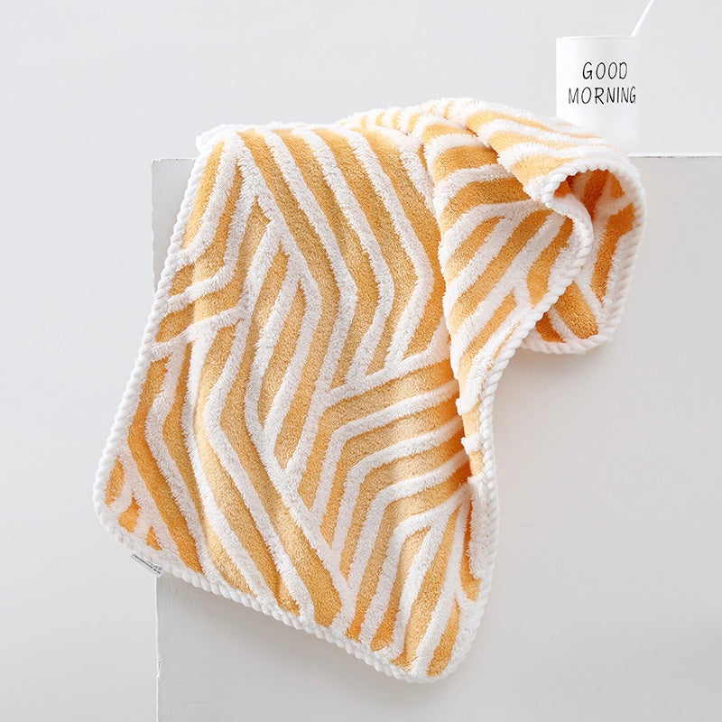 Waveform Touch Coral Fleece Towel Collection Berriscent