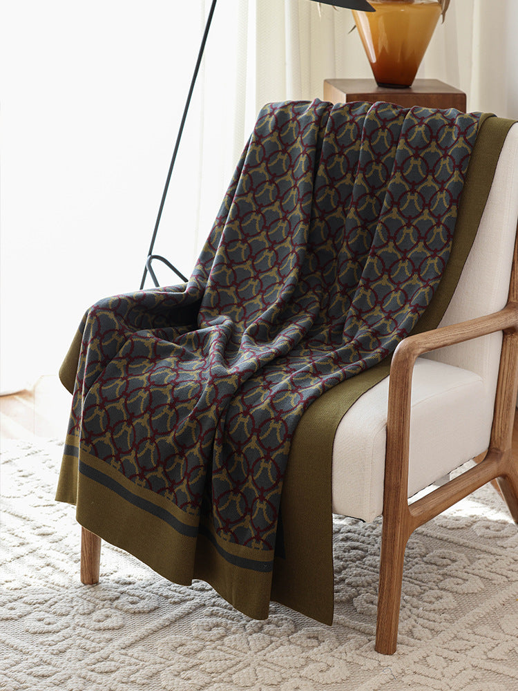 Loommark Woven Pattern Throw Berriscent