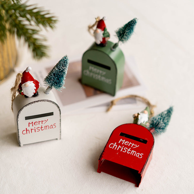 Festive Santa Mailbox Ornament Set (3 Pieces) Berriscent