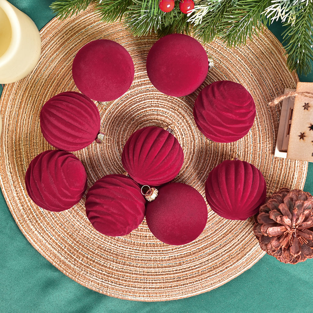 Velour Noel Collection Christmas Baubles Berriscent