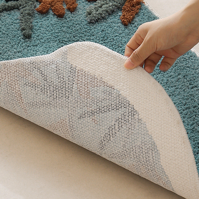 Verdant Bloom Bath Mat – Absorbent Quick-Dry Surface Berriscent