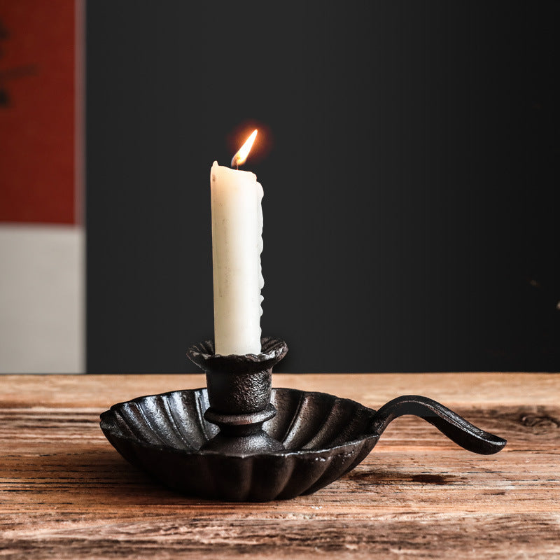 Eternal Ember Cast-Iron Chamber Candle Holder Berriscent