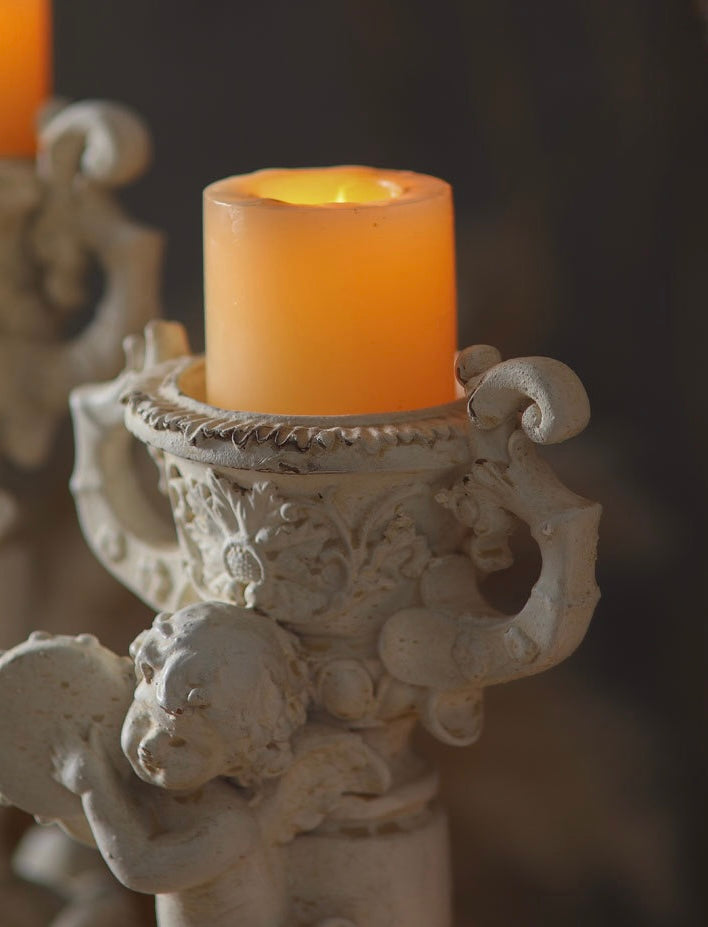Baroque Cherub Candle Holder Berriscent