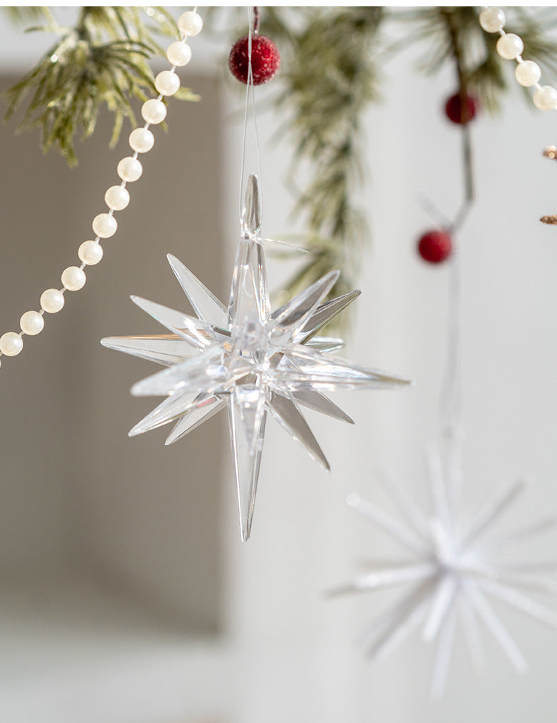 Starlight Symphony – Set of 5 Starburst Christmas Ornaments Berriscent