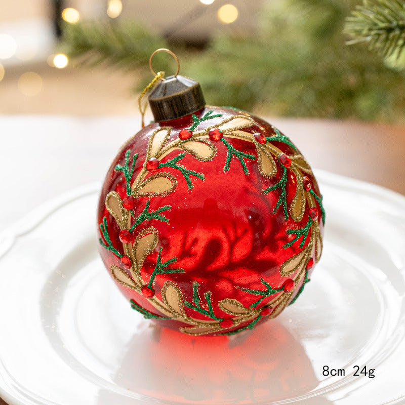 Luxury Christmas Glass Baubles Set