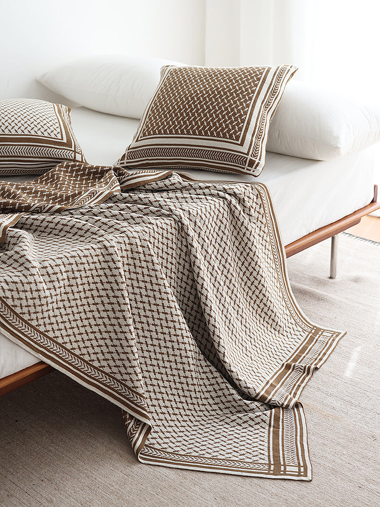 Axis Pattern Throw & Pillowcase Set Berriscent