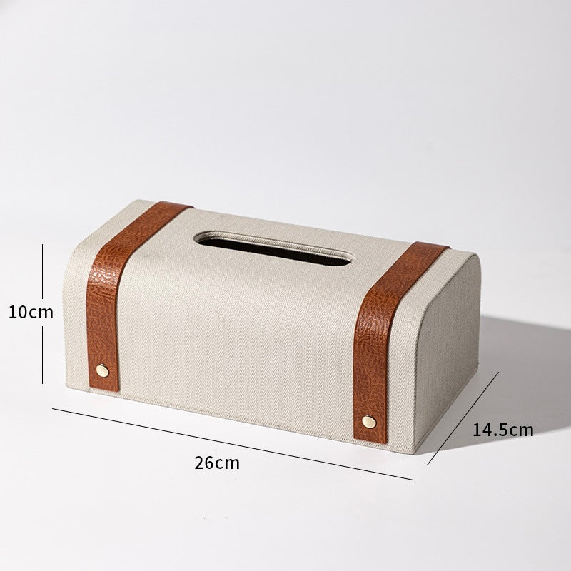 Harrington Textile & Microfiber Leather Tissue Case Berriscent