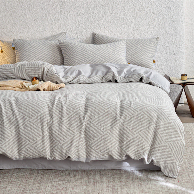 The Parquet Weave | 40s Double-Jacquard Cotton Bed Linen