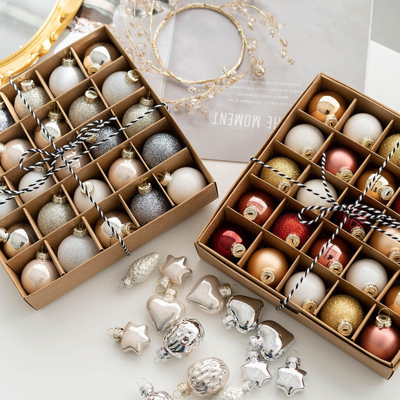 24-Piece Christmas Bauble Ornament Set