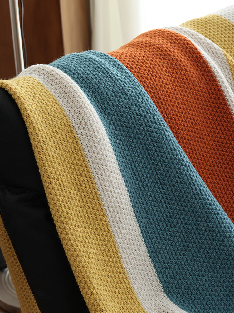 Sunset Loom Tasselled Throw Berriscent