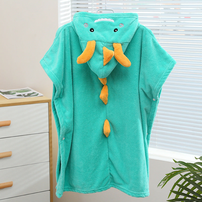 Dino Snuggle Hooded Towel Poncho Berriscent