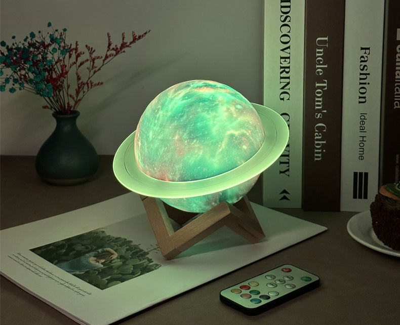3D Saturn & Star Sky Galaxy Lamp Berriscent