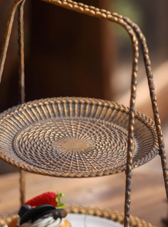 Vintage Two-Tier Dessert Stand  Berriscent