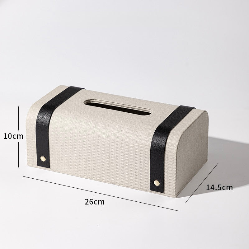 Harrington Textile & Microfiber Leather Tissue Case Berriscent