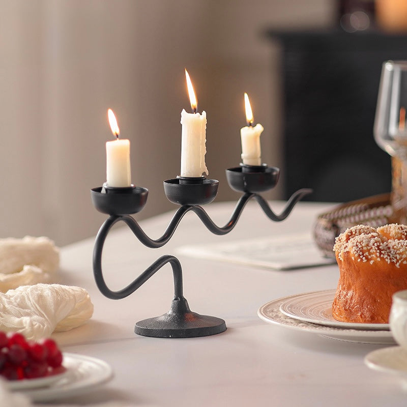 Wavy Trio Candle Holder Berriscent