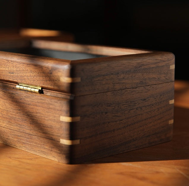 Aurelius Walnut Watch Display Case – 3 Slot Berriscent