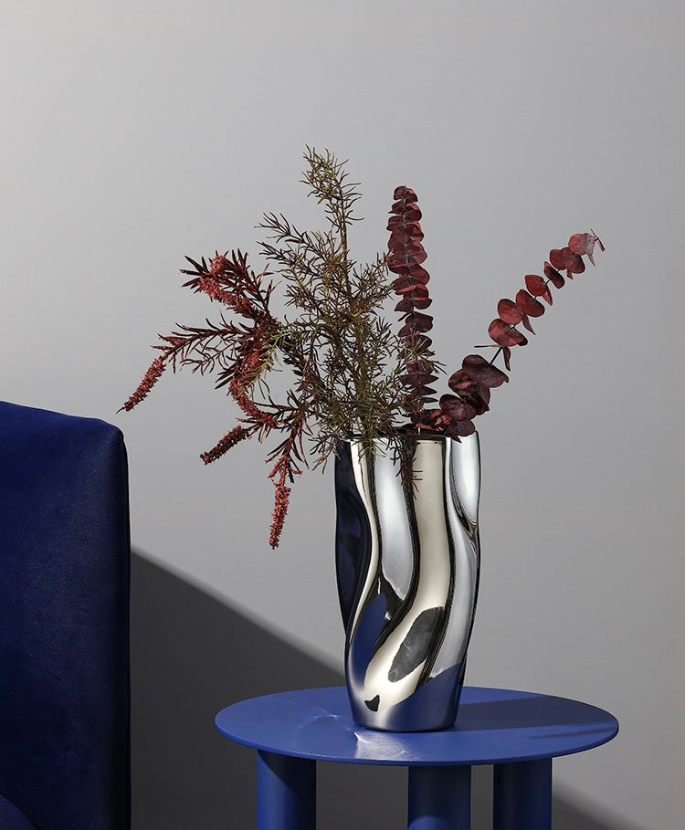 Silver Mirage Sculpture Vases — Collection Berriscent