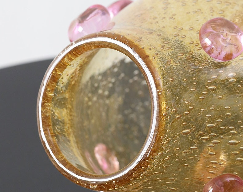 Artisanal Bubble-Glass Vase Collection Berriscent