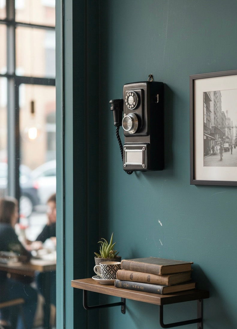 The "Industrial Operator" Tall Retro Wall Telephone Ornament Berriscent