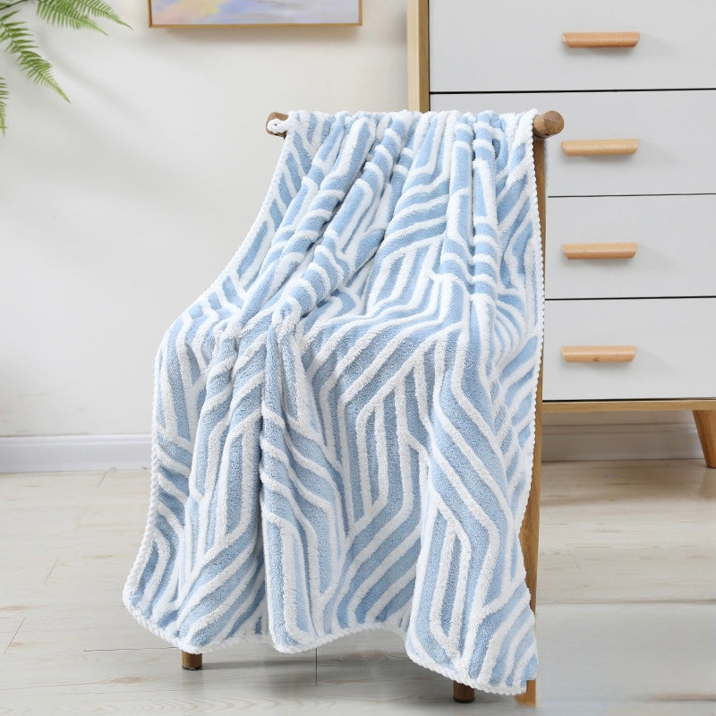 Waveform Touch Coral Fleece Towel Collection Berriscent